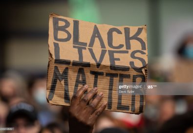 SEATTLE, WA - JUNE 14: Black Lives Matter protesters rally at Westlake Park before marching through the downtown area on June 14, 2020 in Seattle, United States. Black Lives Matter events continue daily in the Seattle area in the wake of the death of George Floyd. (Photo by David Ryder/Getty Images)